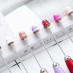 ปากกาลูกลื่นโลหะขนาดพกพาแบบ DIY ประดับลูกปัด ปรับแต่งได้ พร้อมโลโก้ - สำหรับสำนักงานและนักเรียน - Product Image 2