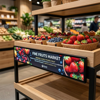 Affichage numérique publicitaire OMD OEM de haute qualité, moniteur d'étagère pour la vente au détail, écran tactile large, écran LCD étiré