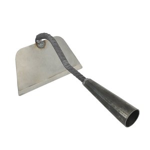 Houe creuse tout acier, lame de 8 pouces, largeur de 6 pouces, en acier au carbone, outil de jardinage pour le désherbage, le retournement du sol et le défrichement - Product Image 4