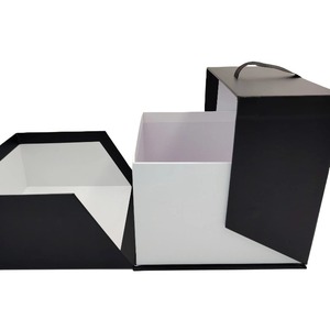 Black luxury gift <b>box</b> perfume <b>box</b> cosmetics gift bag <b>wedding</b> carton can be customized - Product Image 2