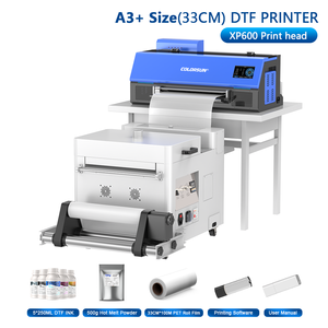 Máquina DTF A3 con cabezal de impresión XP600, sistema de limpieza automático y agitador de polvo, lista para enviar, solución completa de transferencia para camisetas - Product Image 1