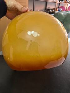 Pantalla de lámpara nórdica de acrílico con diseño de pomelo, estilo Bauhaus, pantalla de lámpara hemisférica con efecto de puesta de sol - Product Image 5