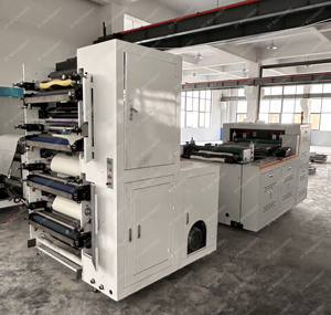 Máquina automática de impresión flexográfica de vasos de papel rollo a rollo de 4 colores con troquelado - Product Image 4