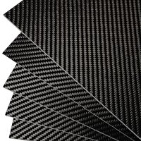 Plaque en fibre de carbone 3K de Source Factory, épaisseurs 1mm, 2mm, 3mm, 5mm, format 2000*3000mm, haute résistance, légère, pour drones RC et applications robotiques
