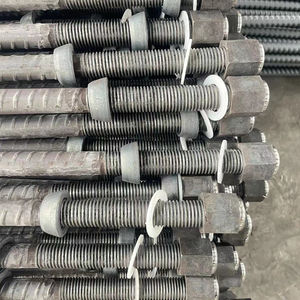 Barra deformada de pernos de techo de 18mm con tuercas de cúpula y placa de acero utilizada para minería y túneles - Product Image 2