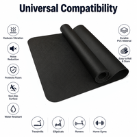 Tapis anti-vibration universel pour tapis de course, tapis de sol épaissi antidérapant pour machines de course et équipements cardio