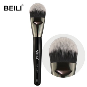 BEILI Pinceau de fond de teint plat de qualité supérieure Pinceaux de maquillage de marque privée de haute qualité pour l'application de fond de teint impeccable à l'aérographe - Product Image 1