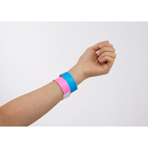 Pulseras de seguridad resistentes a desgarros para control de acceso, pulseras de TYVEK de color sólido de 19 mm (3/4 pulgadas), duraderas e impermeables - Product Image 1
