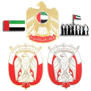 Саудовская Аравия, ОАЭ, эмалированный значок, флаг, Национальный день, сувенир, магнитные металлические значки на заказ, Uae Falcon