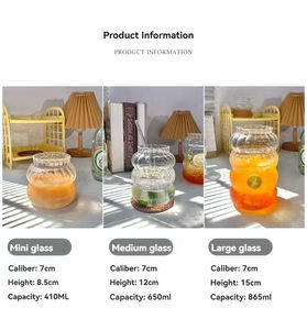 Jolie tasse en verre pour fruits, avec paille, grande capacité, pour boissons froides et café, en verre borosilicate haute résistance à la chaleur - Product Image 6