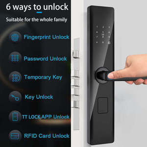 Cerradura Digital Inteligente TTlock con Huella Dactilar, Contraseña, Tarjeta y Llave, Entrada sin Llave para Casa, <span class=keywords><strong>Apartamento</strong></span> <span class=keywords><strong>en</strong></span> <span class=keywords><strong>Alquiler</strong></span> - Product Image 2
