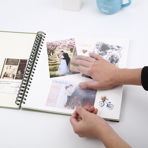 Album <span class=keywords><strong>photo</strong></span> <span class=keywords><strong>de</strong></span> scrapbooking recouvert <span class=keywords><strong>de</strong></span> lin <span class=keywords><strong>de</strong></span> 12 pouces pour les voyages, les mariages, les livres d'invités, Noël, les baby showers (25 feuilles/50 pages) - Product Image 4