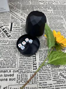 Custom Logo Plastic Square <b>Dice</b> <b>Set</b> with Base for Bar KTV <b>Dice</b> Shaker - Product Image 2