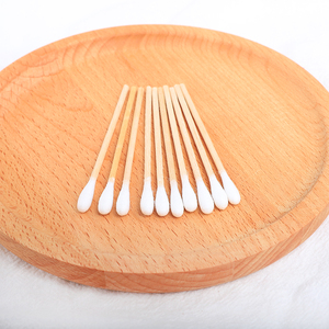 Hisopos desechables para pruebas, hisopos de algodón para uso médico en salas limpias con punta de algodón cubierta y mango de madera, hisopos de algodón de grado médico - Product Image 2