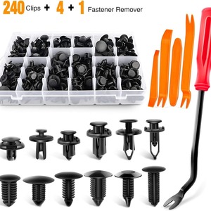 Rivets en plastique pour automobile, 240 pièces, clips à pression multi-tailles pour réparation et remplacement de pare-chocs - Product Image 2