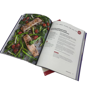 Impression de <span class=keywords><strong>livre</strong></span> de cuisine à couverture rigide de haute qualité en couleur bon marché personnalisé vente en gros - Product Image 3