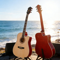 China 41 Inch Acoustic Guitar Travel Guitar Professional Acoustic Guitar for Children Sale Beginners