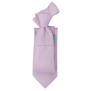 नए डिजाइन शादी के पुरुषों ने गुलाबी पीले ठोस हार पुरुषों को टाई - Product Image 3