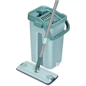 2023 hot-sale mop bucket self wash squeeze swift microfiber handy mop microfiber Scratch wet and dry 360 self- wash