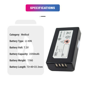7.2V 2250mAh Li-ion 2047357-001 2030912-001 Mac400 MAC C3 MAC600 Lithium Ion <strong>GE</strong> Medical Replacement <strong>Battery</strong> - Product Image 3