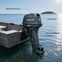Fornlong Baru 6HP Mesin Tempel Bensin 2 Tak Ringan dan Kompak untuk Penggerak Perahu Memancing Gaya Yamaha