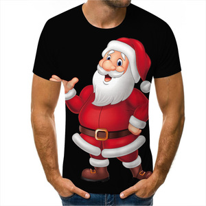 Blank Adult Kids Merry <strong>Christmas</strong> <strong>Family</strong> Tshirt Design 3D Printed <strong>T</strong> <strong>Shirt</strong> Casual 100% Polyester Santa Claus Tee <strong>Shirt</strong> - Product Image 2