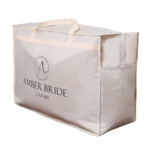 उच्च गुणवत्ता वाले रंग फोल्डेबल कपड़े बैग थोक परिधान बैग जिपर टिकाऊ पुनः प्रयोज्य गाउन कवर ड्रेस कवर - Product Image 1