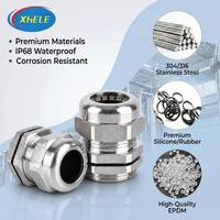 Connecteur de protection de câble Xianghong en acier inoxydable métrique, étanche IP68, anti-poussière, avec protection contre les contraintes, pour usage industriel