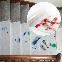 Protection de sol multifonctionnelle autocollante en feutre blanc très vendue pour escaliers