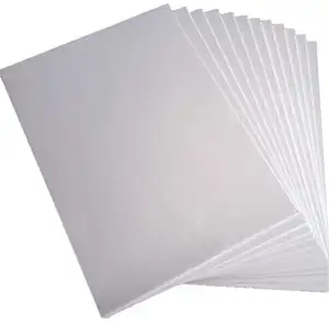 TUBO grosir A4 A5 ukuran stok kartu putih kertas sintetis PP kertas tahan air untuk tiket pergelangan tangan amplop