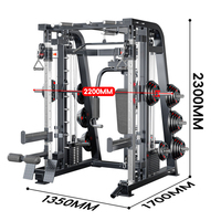 Multi-Smith Power Rack Équipement de Gymnastique Maison/Commercial Machine Smith Multi-Fonctionnelle pour Exercices de Fitness des Jambes Musculation