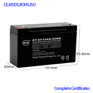 Заводские прямые продажи, оптовая продажа, AGM 6 В 10AH, глубокий цикл, герметизирующий свинцово-кислотный аккумулятор Vrla, батарея без обслуживания - Product Image 2