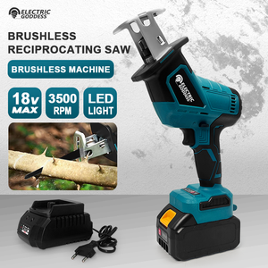 สำหรับ <span class=keywords><strong>Makita</strong></span> <span class=keywords><strong>เลื่อย</strong></span>ไฟฟ้าแบบใช้มือถือแบตเตอรี่18V สำหรับใช้ในสวน<span class=keywords><strong>เลื่อย</strong></span>ไฟฟ้าแบบไม่มีแปรงถ่านสำหรับอุตสาหกรรม - Product Image 2