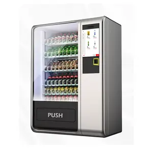 24 시간 맞춤형 자동 소매 소형 자판기 음식과 음료를위한 콤보 셀프 스낵 자판기