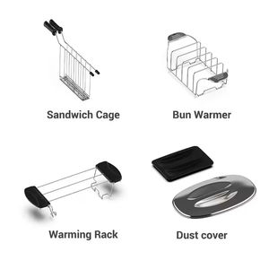 Máquina para Hacer Pan Eléctrica de 110V/220V para Desayunos, Sándwiches, Hot Dogs y Tostadas - Product Image 4