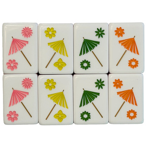 Tuiles de Mahjong en Acrylique 4 Couches Bicolores pour Soirées de Mahjong Décontractées – 36 Pouces – Vente Directe Usine - Product Image 2