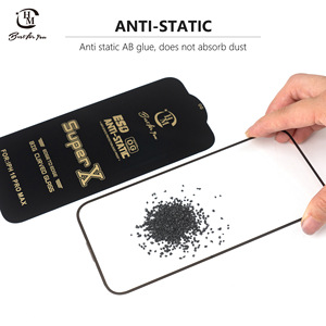 Protector de pantalla de vidrio templado antiestático Super X OG ESD de gran curvatura <span class=keywords><strong>3D</strong></span>, película transparente HD para <span class=keywords><strong>iPhone</strong></span> 17 16 para Samsung - Product Image 6
