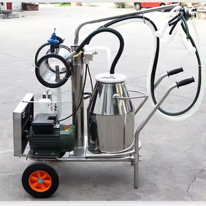 牛ヤギ羊搾乳機二重バレルミルクマシンファームポータブル産業用 - Product Image 2