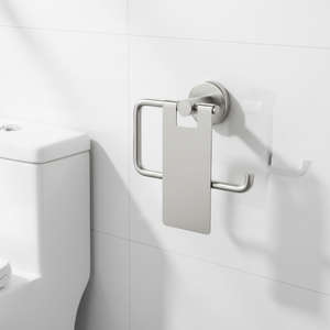 <span class=keywords><strong>Porte</strong></span>-<span class=keywords><strong>papier</strong></span> hygiénique rond en acier inoxydable de conception industrielle moderne faite à la main pour la maison et l'hôtel - Product Image 2