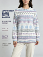 Chemise en velours imprimée numériquement en 3D pour femmes, vêtements de maison, automne-hiver, motifs colorés tendance, personnalisable