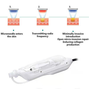 เครื่องเมโสเธอราพีแบบมือถือ Dermashine PRO 9 หัวเข็ม สำหรับผิวขาว ดูดสิวเสี้ยน บริเวณใบหน้า จมูก ตา ริมฝีปาก ศีรษะ ใช้ได้กับปลั๊กไฟ EU/ZA/US/UK - Product Image 4