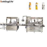 Équipement de remplissage linéaire automatique d'huile d'olive et de jus de 500 ml avec commande servo 30-40 bouteilles/minute - Personnalisé pour la bouteille