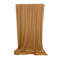 Rideau de fond en soie de lait de haute qualité, draperies sans plis pour la décoration de mariages, de fêtes et d'événements