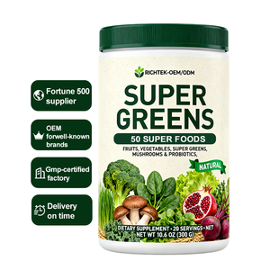 Suplemen Super Greens Super <span class=keywords><strong>Food</strong></span> Powder Buah, Sayuran, Jamur & Probiotik untuk Mendukung Energi - Product Image 1