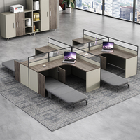 Bureau Bureau Bureau Personnel Bureau Simple Moderne Écran Station Casier Partition Employé Bureau D'ordinateur