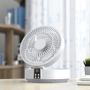 Portable Rechargeable LED <b>Light</b> USB Desk Fan 120° Rotation Great for Bedrooms Kids' Study Rooms Remote Mini Air Cooler for - Product Image 1