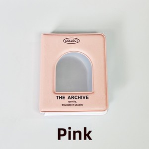 Álbum de Fotos Pequeño de Cuero con Ventana en Forma de <span class=keywords><strong>Arco</strong></span> para Tarjetas, <span class=keywords><strong>Mini</strong></span> Álbum de Fotos de 3.5 Pulgadas, Color Sólido, Bolsa para Tarjetas - Product Image 4