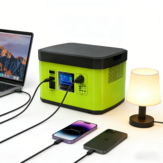 Bidirectional Inverter Fast Charging Station 1500 Watt LifePO4 Battery 2000Wh Usb-c 1000w Portable Power Station AC220V*3