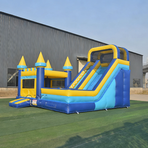 Thương mại Nhà bị trả lại tùy chỉnh Inflatable <span class=keywords><strong>Bouncer</strong></span> Logo PVC lâu đài bouncy trượt với Blower nhảy lâu đài cho trẻ em - Product Image 2