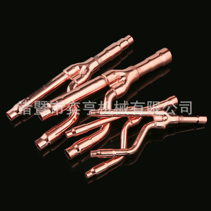Yh Branch Pipe Copper Pipe Fittings 18T 22T 33T 72T 73T 75T Round Brass Anti Corrosion <b>Refrigeration</b> Accessories - Product Image 3